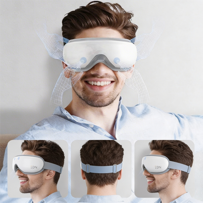 AUREA PRO - Masajeador de Ojos con Calor y Música (Bluetooth)